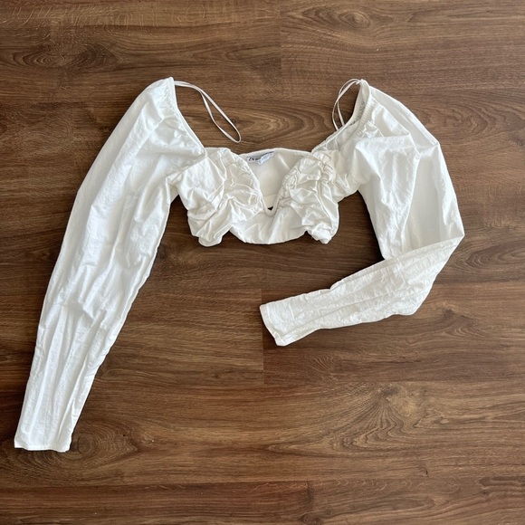 Zara Tops - Long Sleeve Cropped Bustier